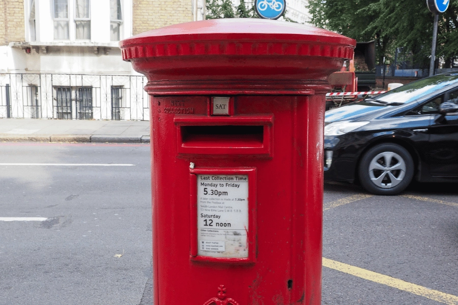 Red postbox