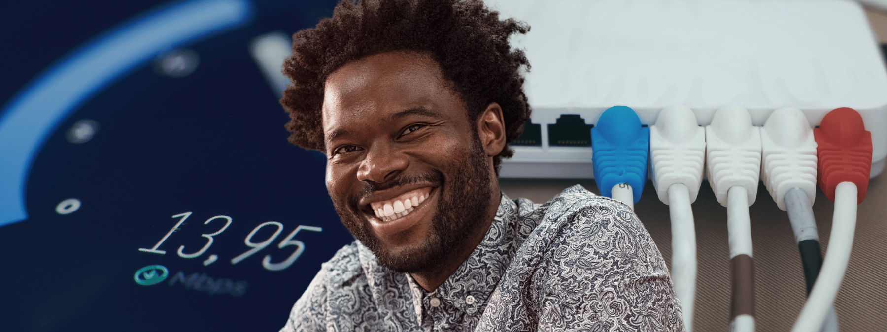 Man in shirt smiling