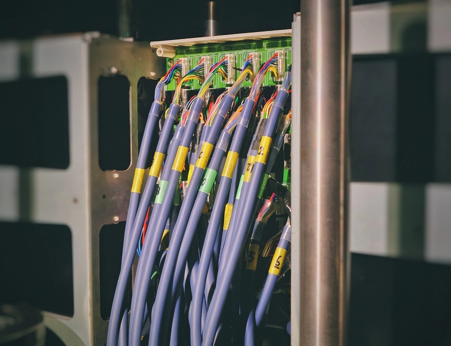 Cables in a server